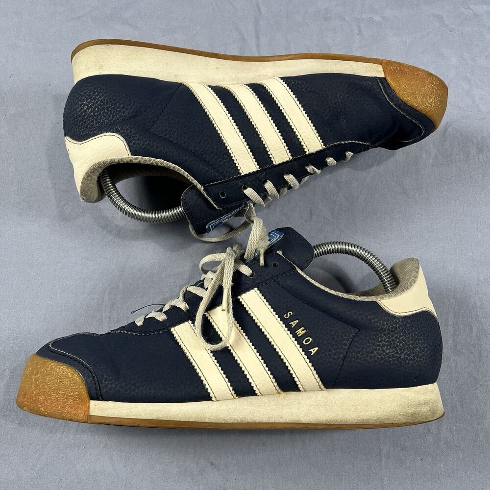 Adidas Samoa Men’s Size 8 Blue Gum Bottom Casual Preppy Trendy Sneakers C77040